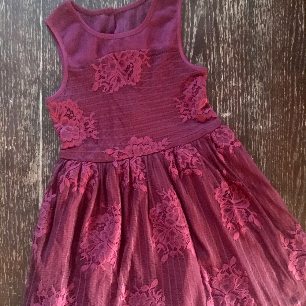 CHILDRENS PLACE LACE DRESS 6x-7